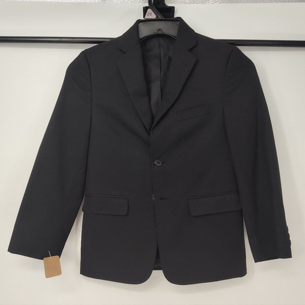 Joseph & Feiss Black Kids' Blazer - Notch Lapel Size 12